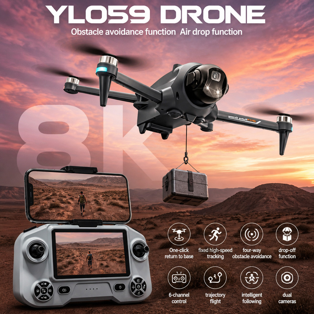 Drone Carrera Rc - NEW YL059 드론 GPS 자동 복귀