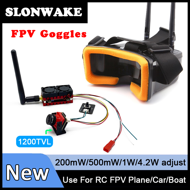 Fpv Goggles Headset - SLONWAKE 5.8G 48CH 4.2W VTX 송신기,