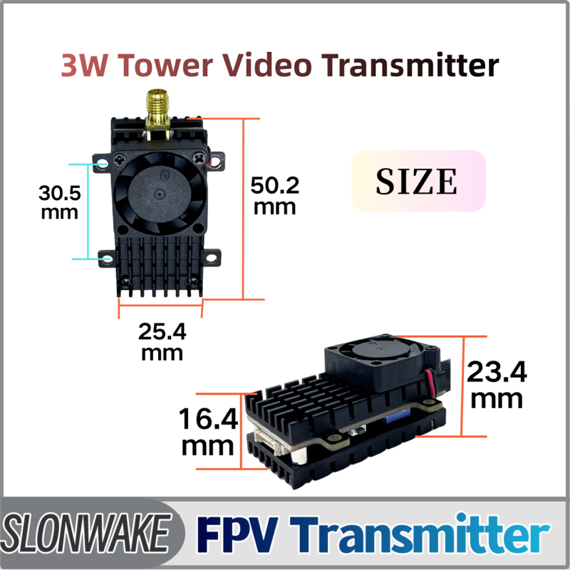 Drone Rc Receiver And Transmitter - SLONWAKE 5.8G 3000mW 시뮬레이션 VTX FPV