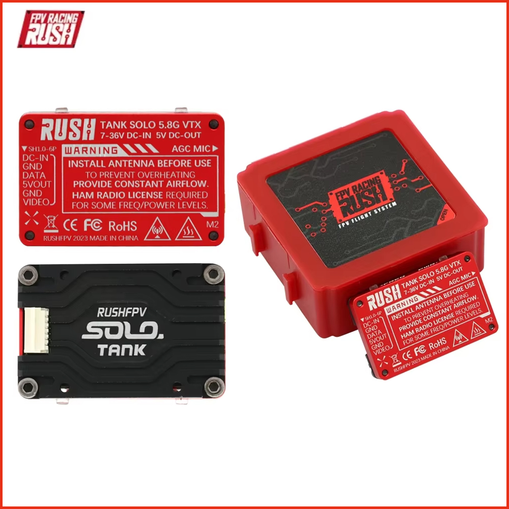 Vtx Video Transmitter - RUSHFPV 탱크 솔로 VTX 5.8GHz 1.6W
