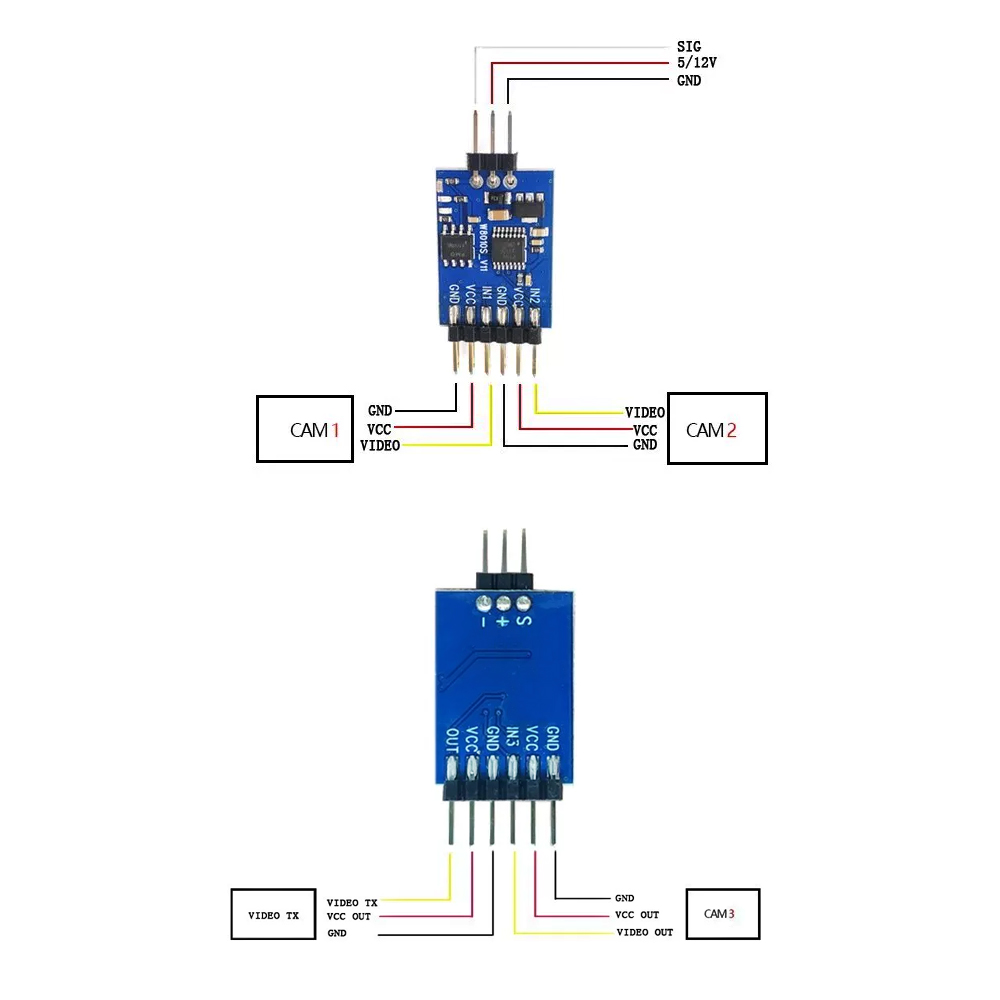 5.8G 3 채널 비디오 스위처 모듈 FPV 드론 UA - Drone Rc Controller 리뷰 및 가격