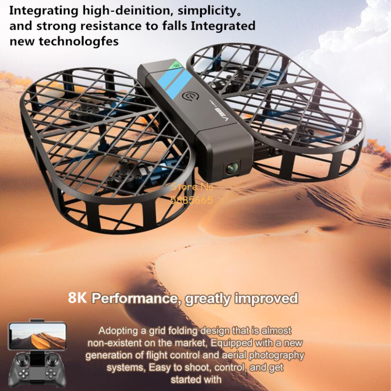 8K HD 카메라 360 °   보호 광학 흐름 위치  - Drone Rc Helicopter With Camera 리뷰 및 가격