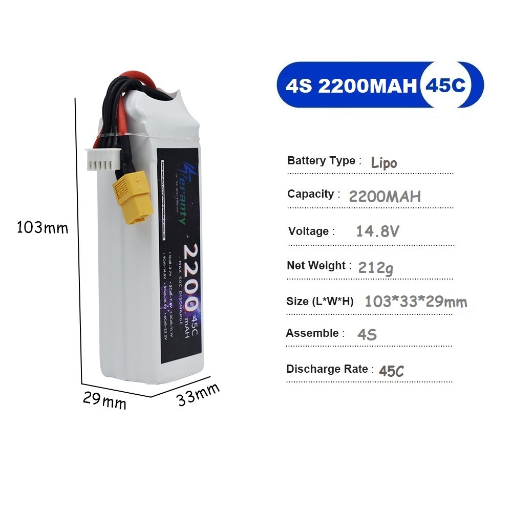 4S LiPo 배터리 14.8V 1500mah 1800 - Drone Carrera Rc 리뷰 및 가격