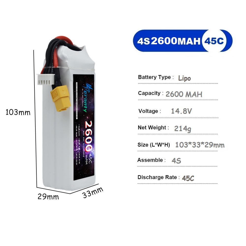 4S LiPo 배터리 14.8V 1500mah 1800 - Drone Carrera Rc 리뷰 및 가격