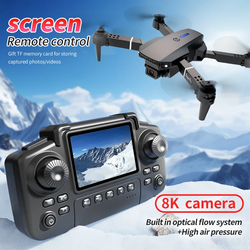전문 E88 프로 드론 스크린 8K HD 카메라 WiF - Drone Rc Helicopter With Camera 리뷰 및 가격