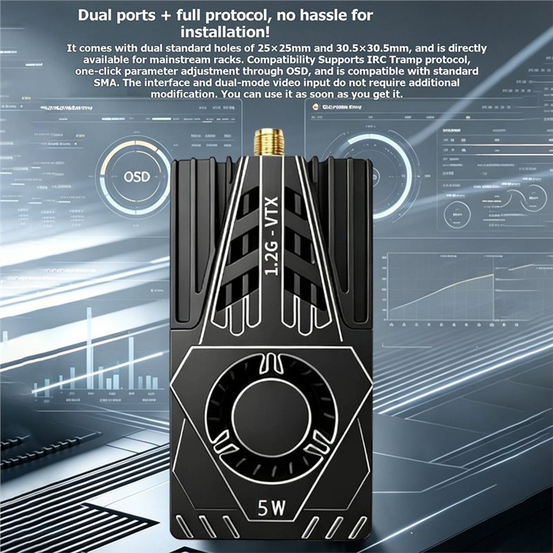 FPV 비디오 송신기용 VTX 1.2Ghz 5W 안테나 - Vtx Video Transmitter 리뷰 및 가격