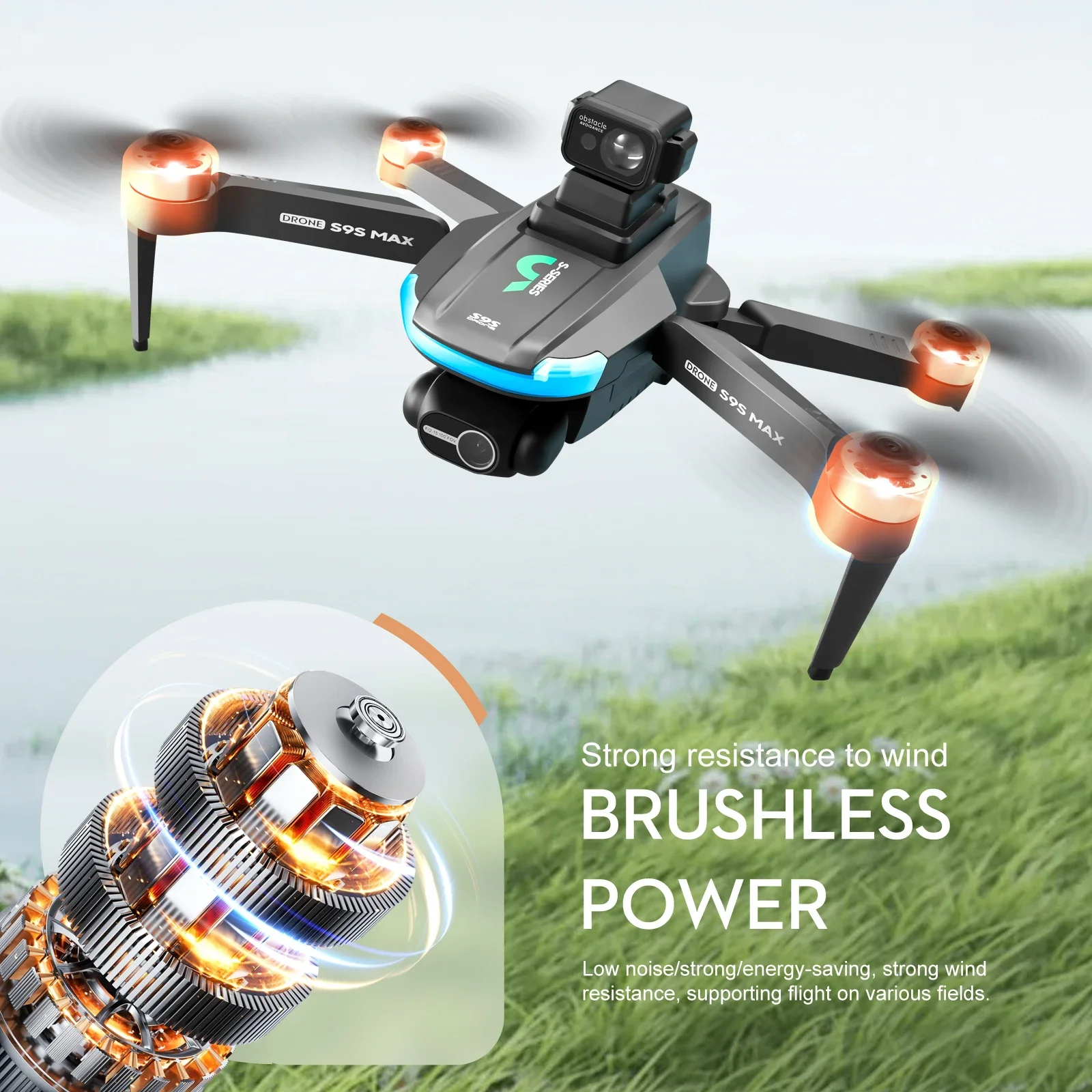 새로운 S9S MAX 미니 드론 4K 2축 PTZ HD - Drone Rc Helicopter With Camera 리뷰 및 가격
