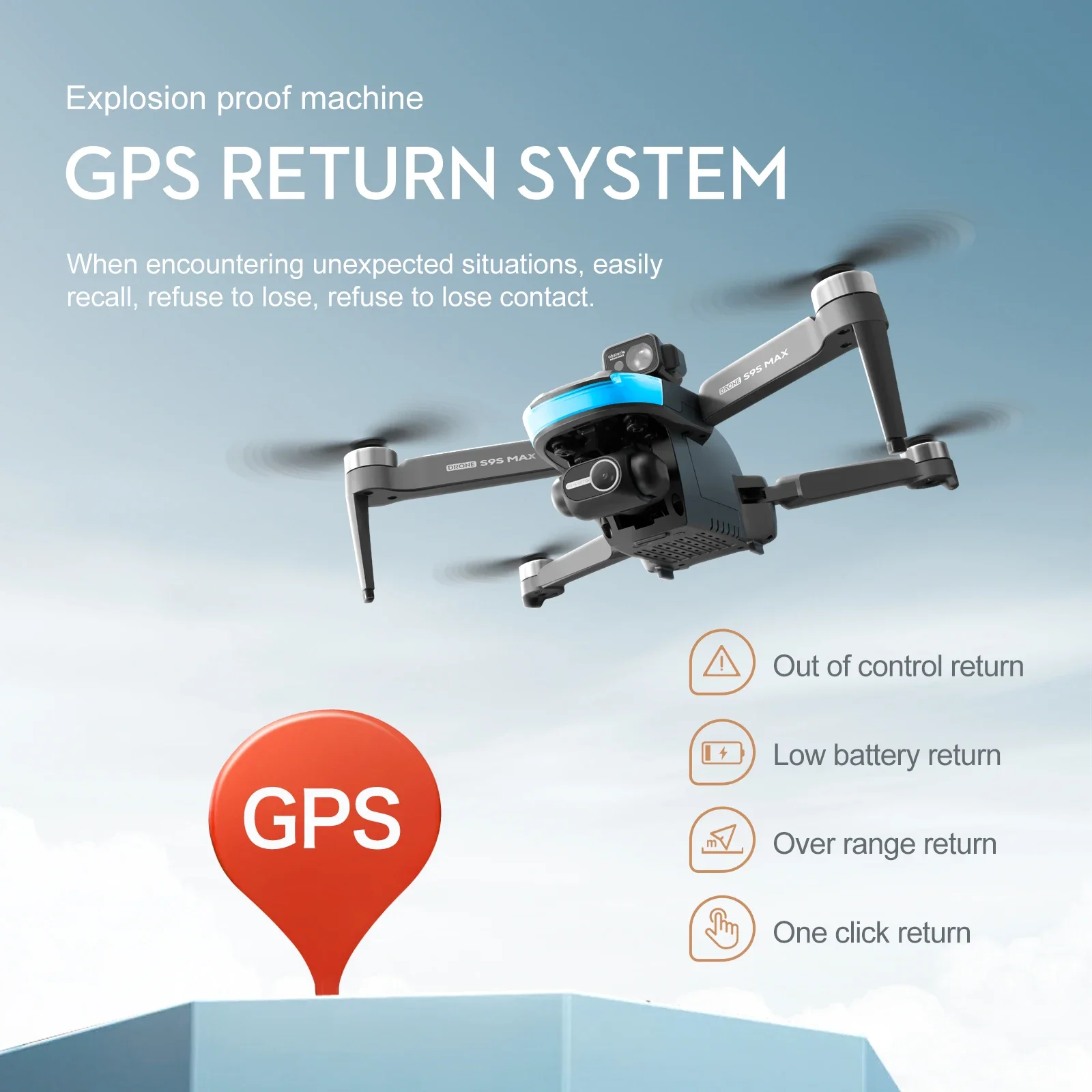 새로운 S9S MAX 미니 드론 4K 2축 PTZ HD - Drone Rc Helicopter With Camera 리뷰 및 가격