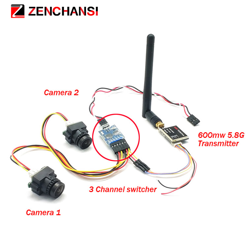 3 채널 듀얼 비디오 카메라 CMOS 1000TVL f - Fpv Goggles Headset 리뷰 및 가격
