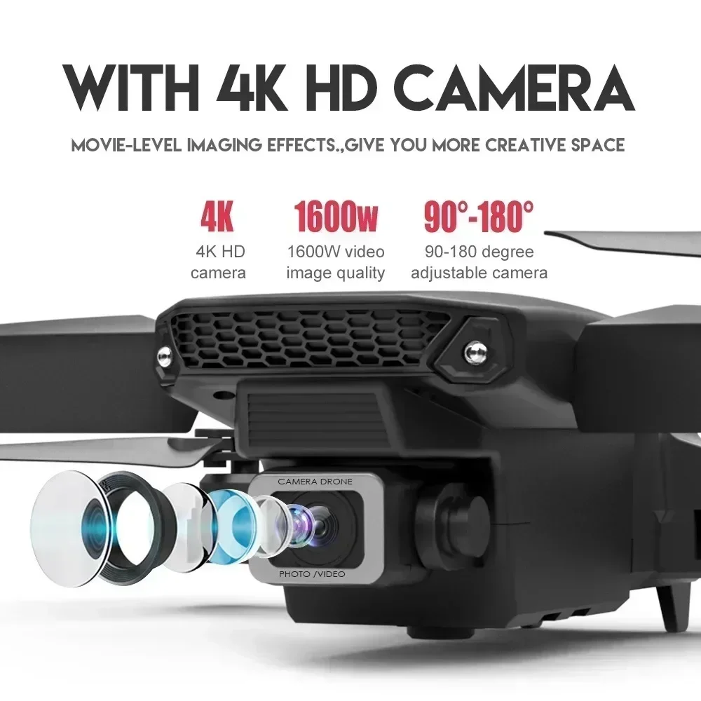 새로운 E88 Pro Wifi Fpv 드론 HD 4K  - Drone Rc Not Connected 리뷰 및 가격