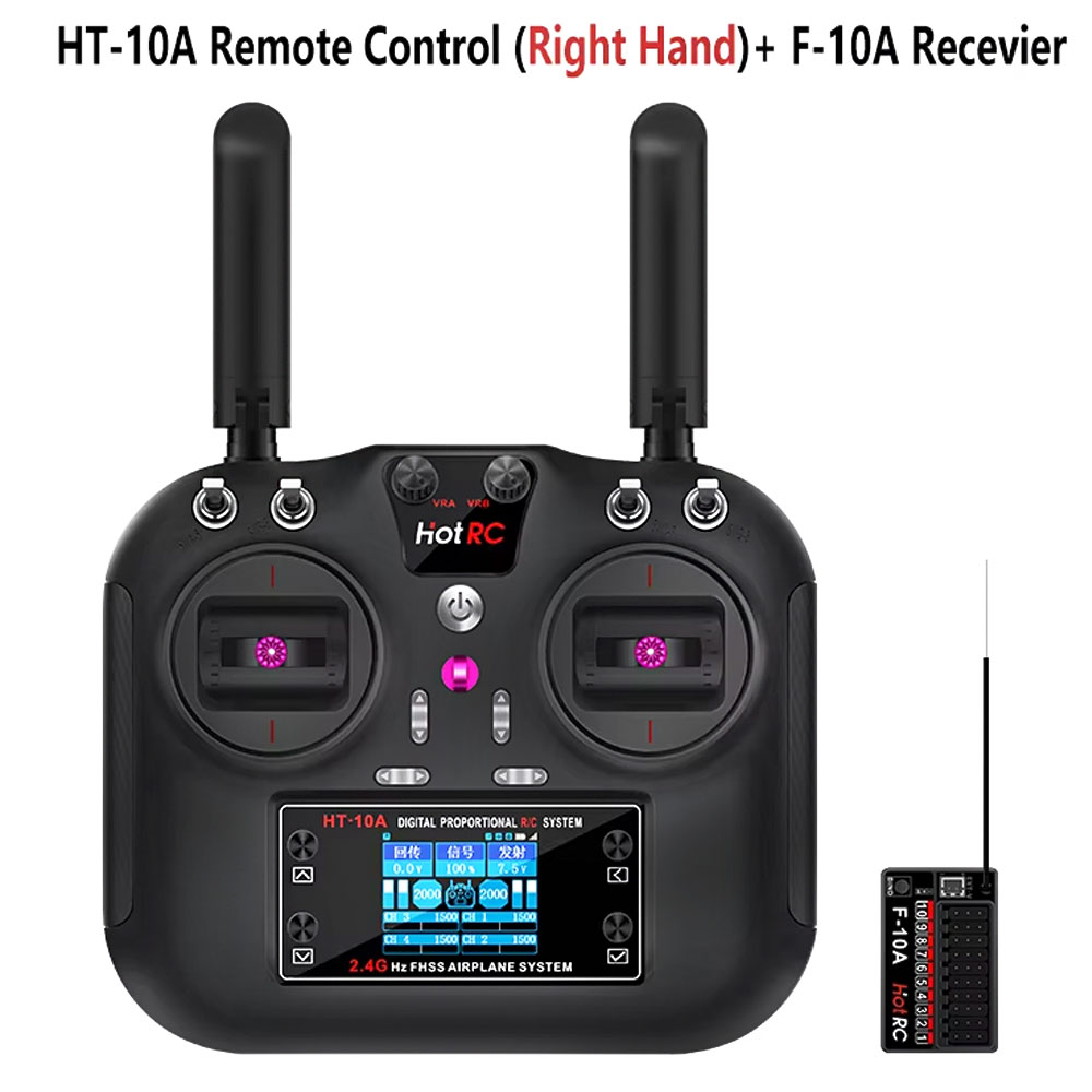 Hotrc HT-10A 2.4G 10CH 송신기 F10 - Drone Rc Receiver And Transmitter 리뷰 및 가격