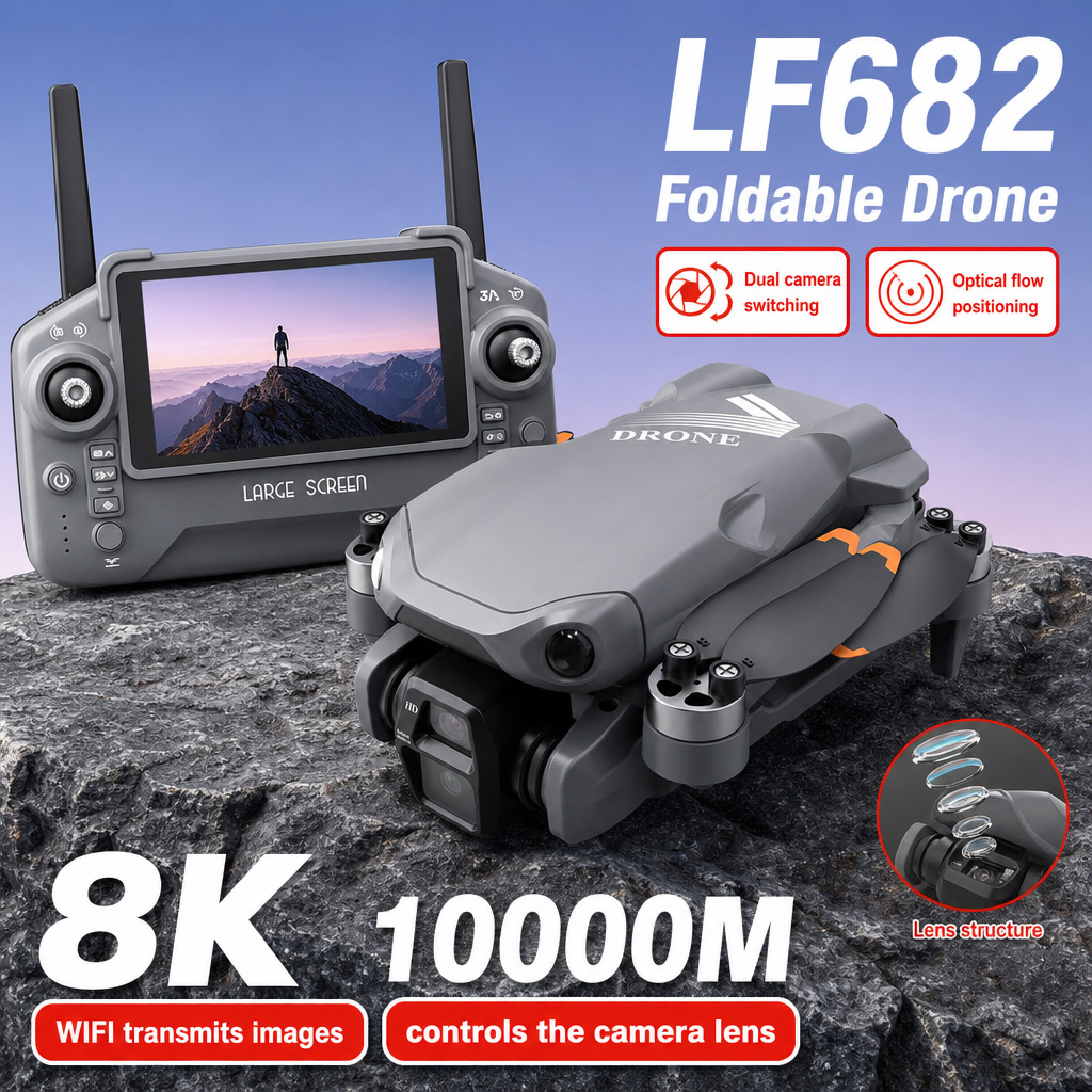 항공 사진 촬영 LF682 드론 8K HD 듀얼 카메라 - Drone Rc Cable 리뷰 및 가격