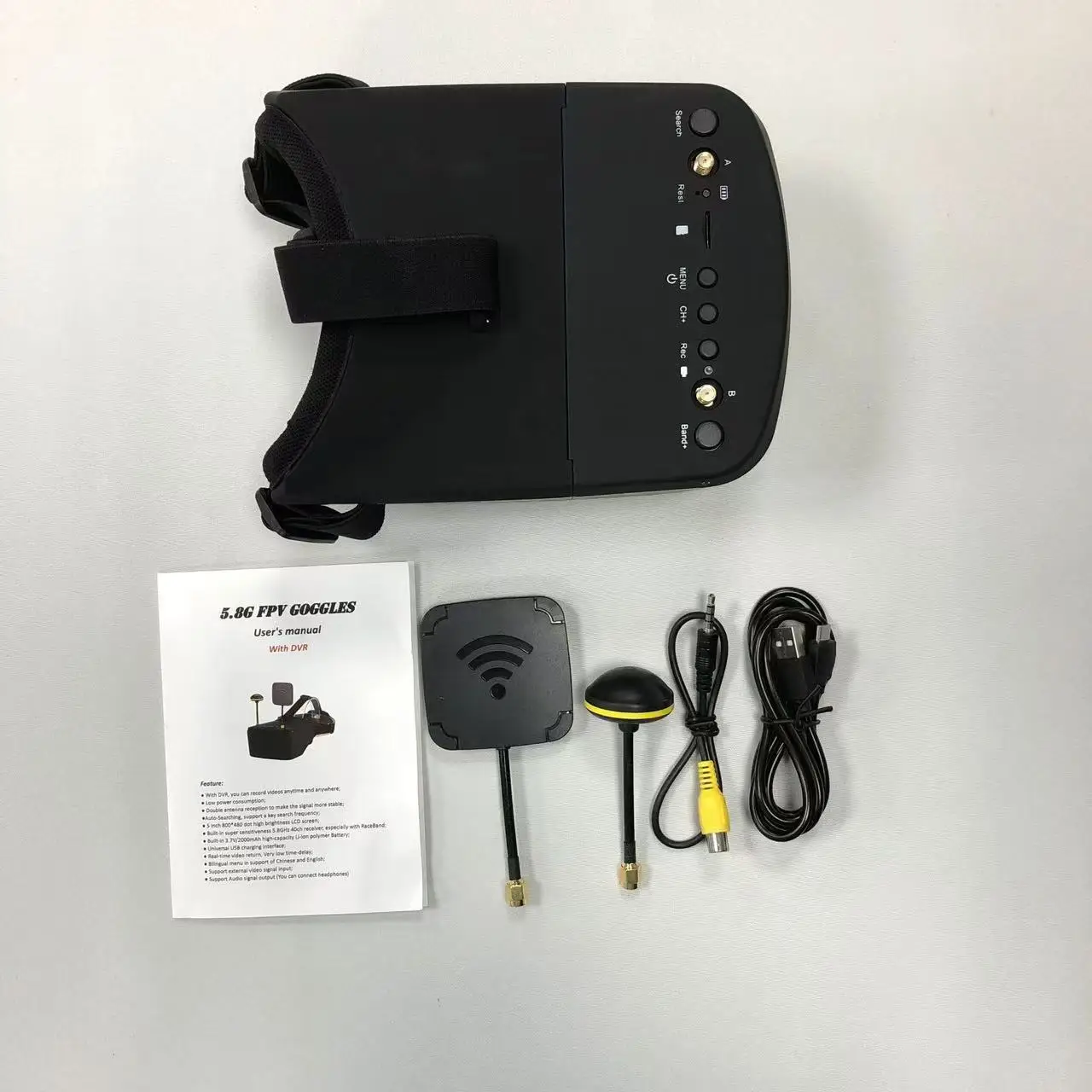 SmCp5.8G 40CH FPV 고글 5인치 LS800 - Fpv Goggles Headset 리뷰 및 가격