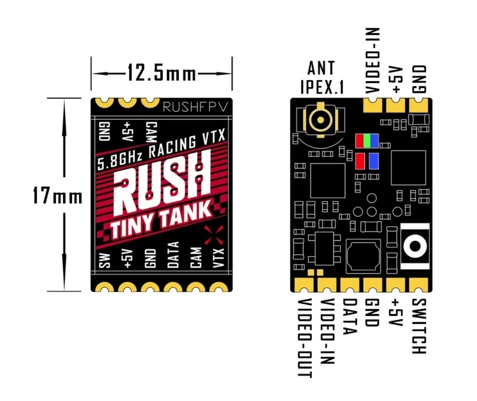RUSHFPV Tiny Tank VTX 5.8GHz 3 - Vtx Video Transmitter 리뷰 및 가격