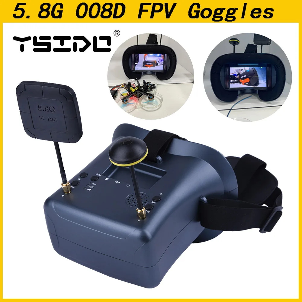 5.8G 40CH 4.3 인치 800*480 비디오 헤 - Fpv Goggles Headset 리뷰 및 가격