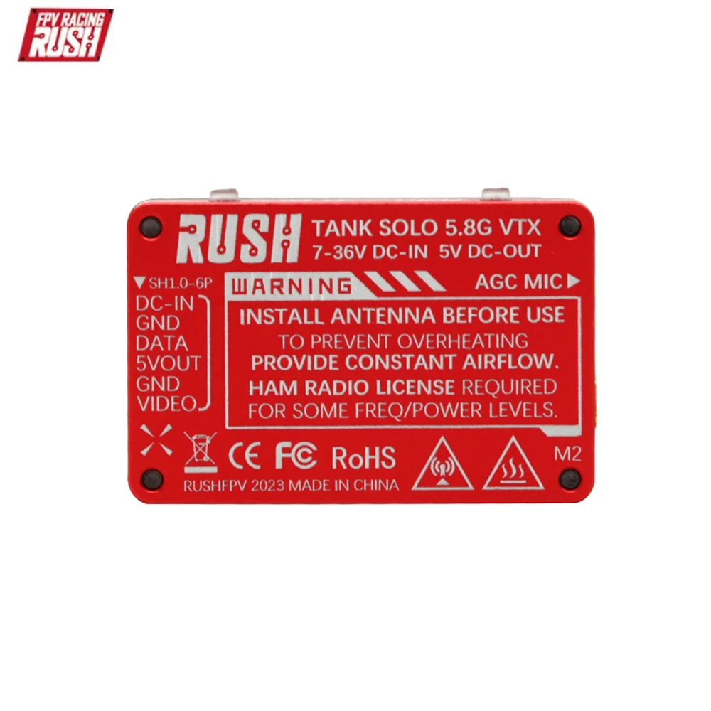 RUSHFPV 탱크 솔로 VTX 5.8GHz 1.6W  - Vtx Video Transmitter 리뷰 및 가격